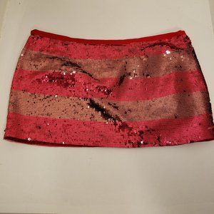 PINK Victorias Secret M mini Sequined Skirt